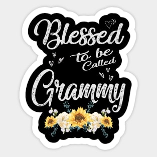 mothers day blessed to be called grammy Sticker